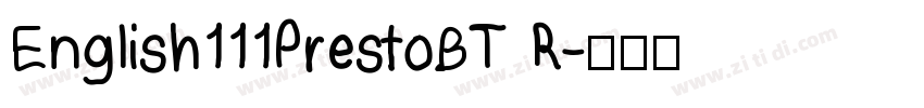 English111PrestoBT R字体转换